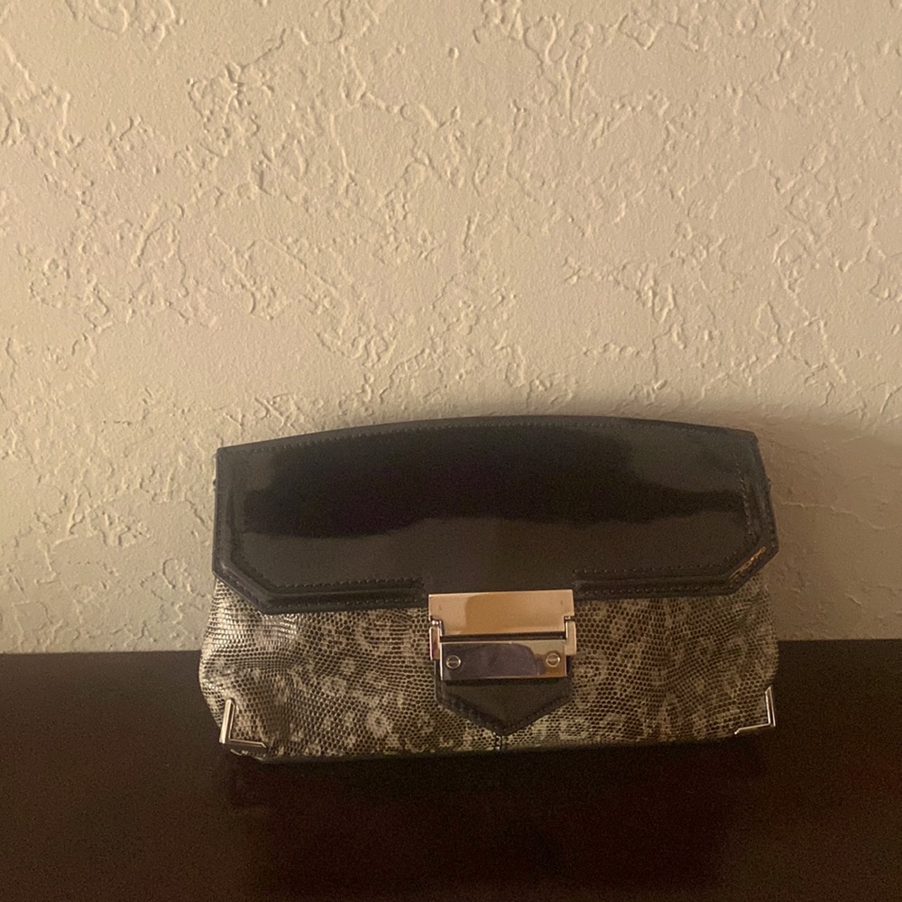 Alexander Wang Marion large clutch leather beautiful animal print never used